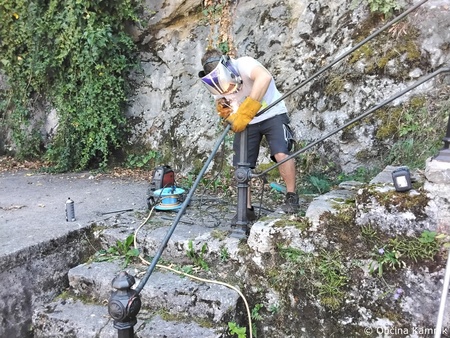 Sanacija stopnic in ograje pod Malim gradom (7)